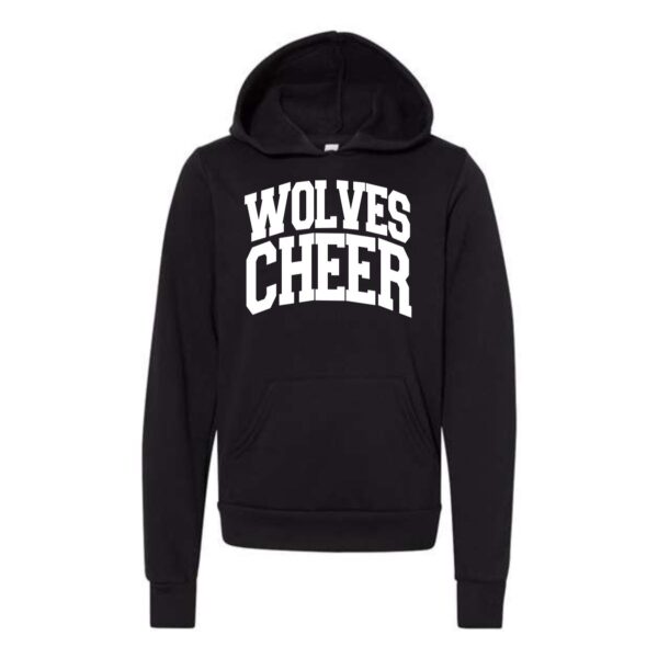 Prairie Ridge Jr. Wolves Cheerleading Youth BELLA Hoodie - Image 2