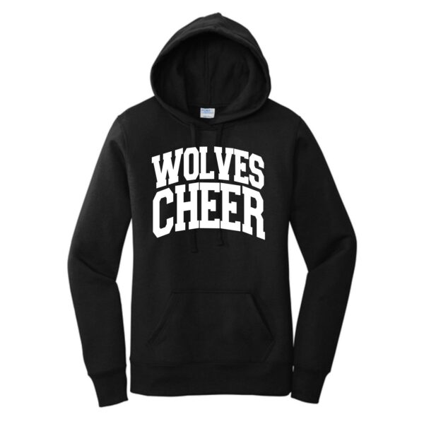 Prairie Ridge Jr. Wolves Cheerleading Ladies Hooded Sweatshirt - Image 4