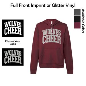 Prairie Ridge Jr. Wolves Cheerleading Adult BELLA Hoodie