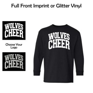 Prairie Ridge Jr. Wolves Cheerleading Youth Long Sleeve T-Shirt