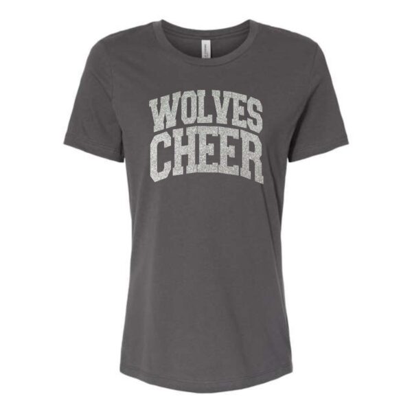 Prairie Ridge Jr. Wolves Cheerleading Ladies BELLA Relaxed Tee - Image 3