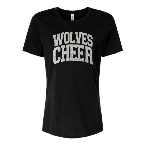 Prairie Ridge Jr. Wolves Cheerleading Ladies BELLA Relaxed Tee - Image 5