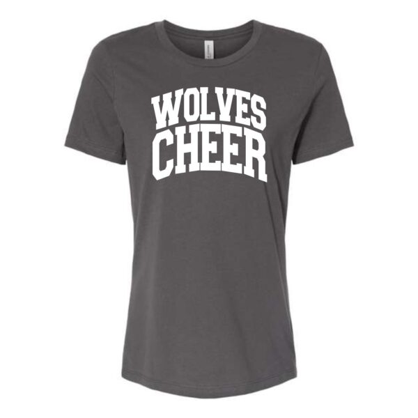 Prairie Ridge Jr. Wolves Cheerleading Ladies BELLA Relaxed Tee - Image 2