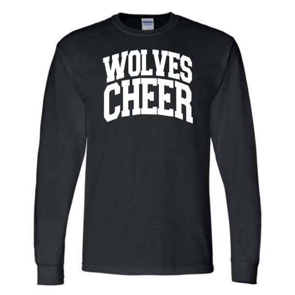 Prairie Ridge Jr. Wolves Cheerleading Adult Long Sleeve T-Shirt - Image 2