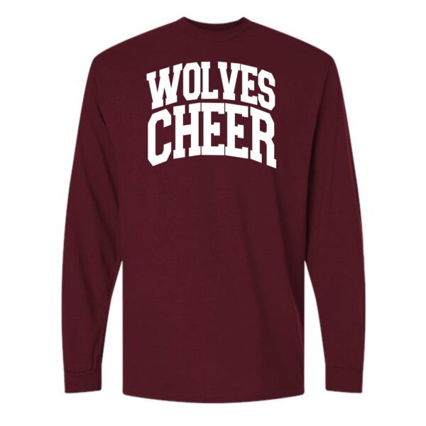 Prairie Ridge Jr. Wolves Cheerleading Adult Long Sleeve T-Shirt - Image 6