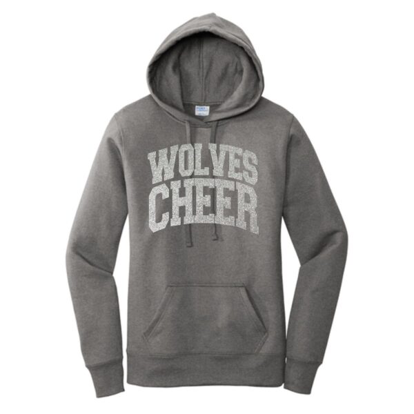 Prairie Ridge Jr. Wolves Cheerleading Ladies Hooded Sweatshirt - Image 3