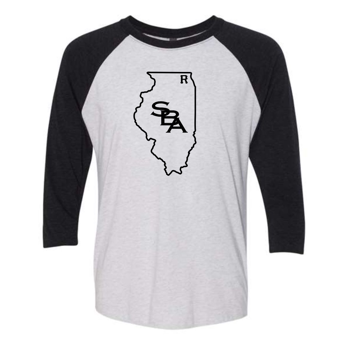 SBA Raiders Adult Triblend Three-Quarter Raglan T-Shirt - Image 3