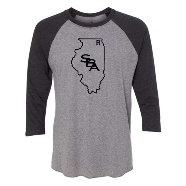 SBA Raiders Adult Triblend Three-Quarter Raglan T-Shirt - Image 4