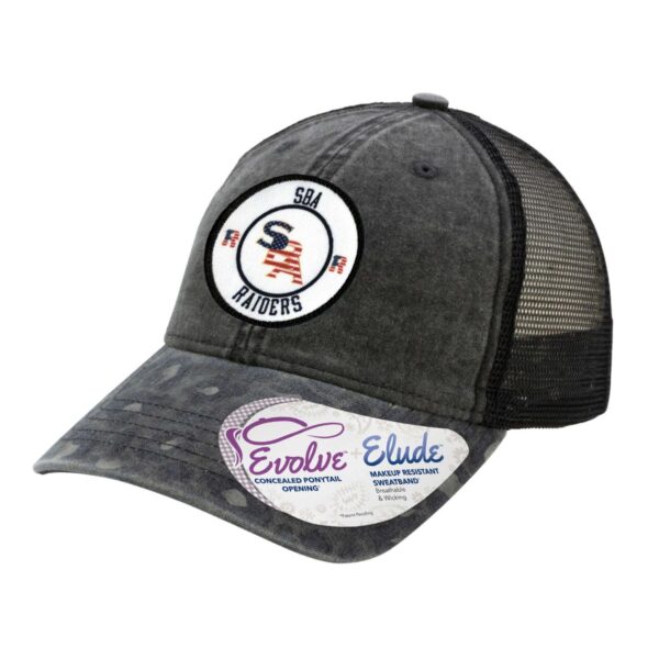 SBA Raiders Ladies Printed Visor with Mesh Back Cap - Image 2