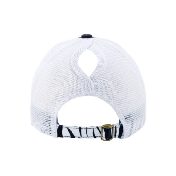 SBA Raiders Ladies Printed Visor with Mesh Back Cap - Image 7