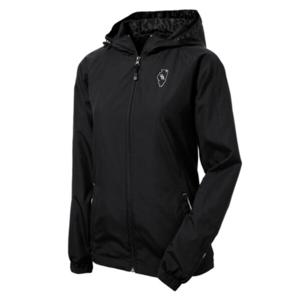 SBA Raiders Ladies Colorblock Hooded Raglan Jacket - Image 2