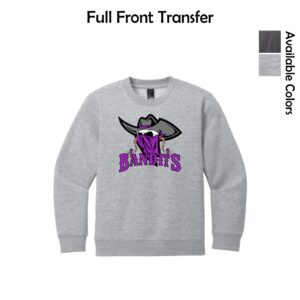 Bandits Softball Youth Fleece Crew