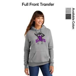 Bandits Softball Ladies Hooded Sweatshirt