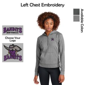 Bandits Softball Ladies 1/2-Zip Hoodie