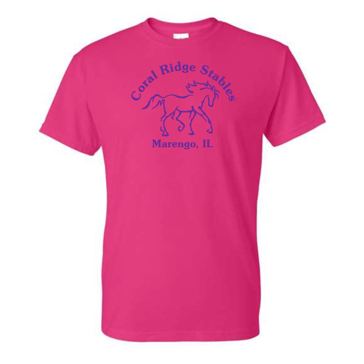 Coral Ridge Stables DryBlend Tee with Full Front Imprint - Image 4
