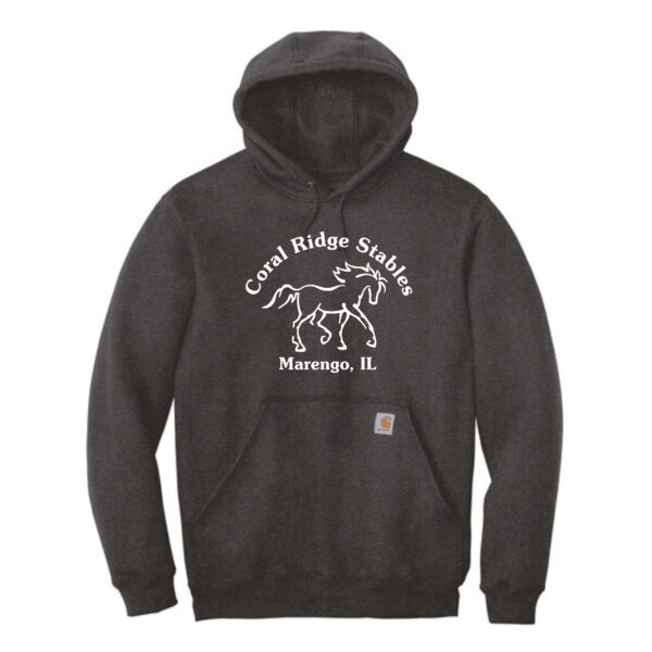 Coral Ridge Stables Carhartt Hooded Sweatshirt with Full Front Imprint (Including Tall Sizes) - Image 2