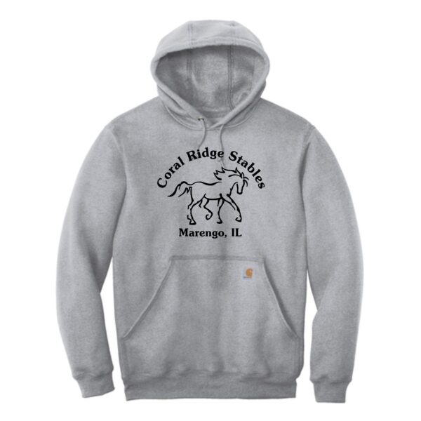 Coral Ridge Stables Carhartt Hooded Sweatshirt with Full Front Imprint (Including Tall Sizes) - Image 3