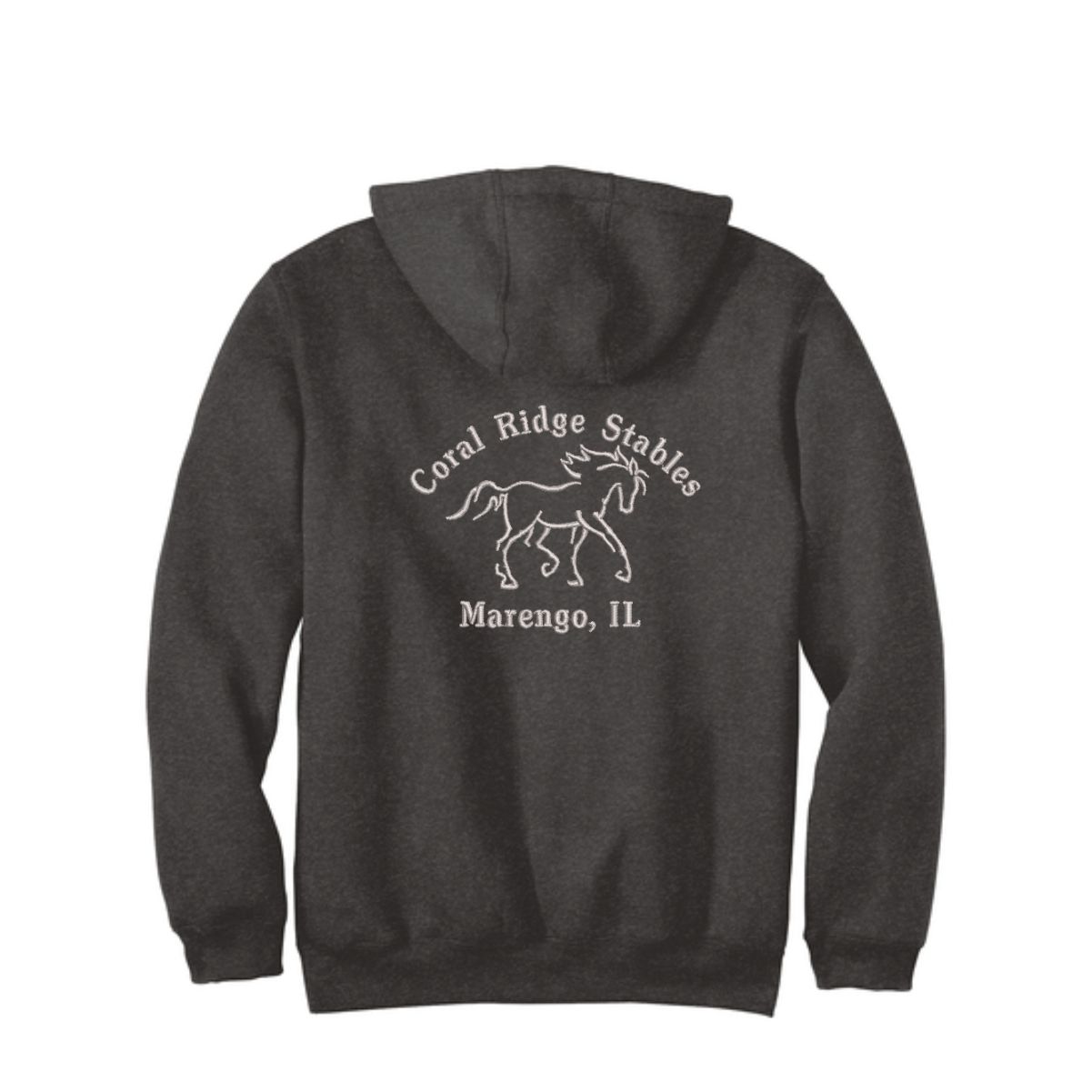 Coral Ridge Stables Carhartt Hooded Sweatshirt with Left Chest Embroidery (Including Tall Sizes) - Image 3