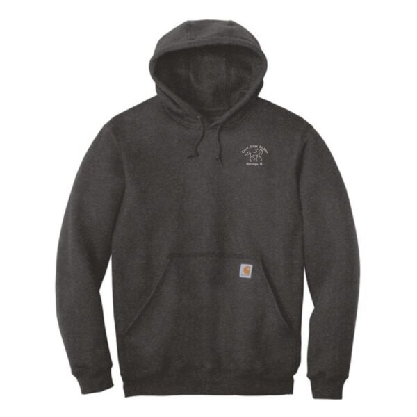 Coral Ridge Stables Carhartt Hooded Sweatshirt with Left Chest Embroidery (Including Tall Sizes) - Image 2
