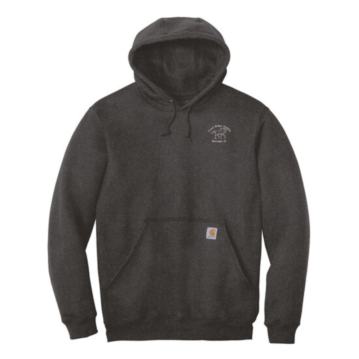 Coral Ridge Stables Carhartt Hooded Sweatshirt with Left Chest Embroidery (Including Tall Sizes) - Image 2