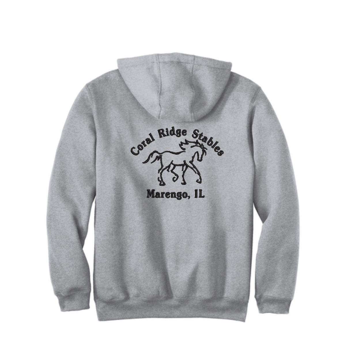 Coral Ridge Stables Carhartt Hooded Sweatshirt with Left Chest Embroidery (Including Tall Sizes) - Image 5