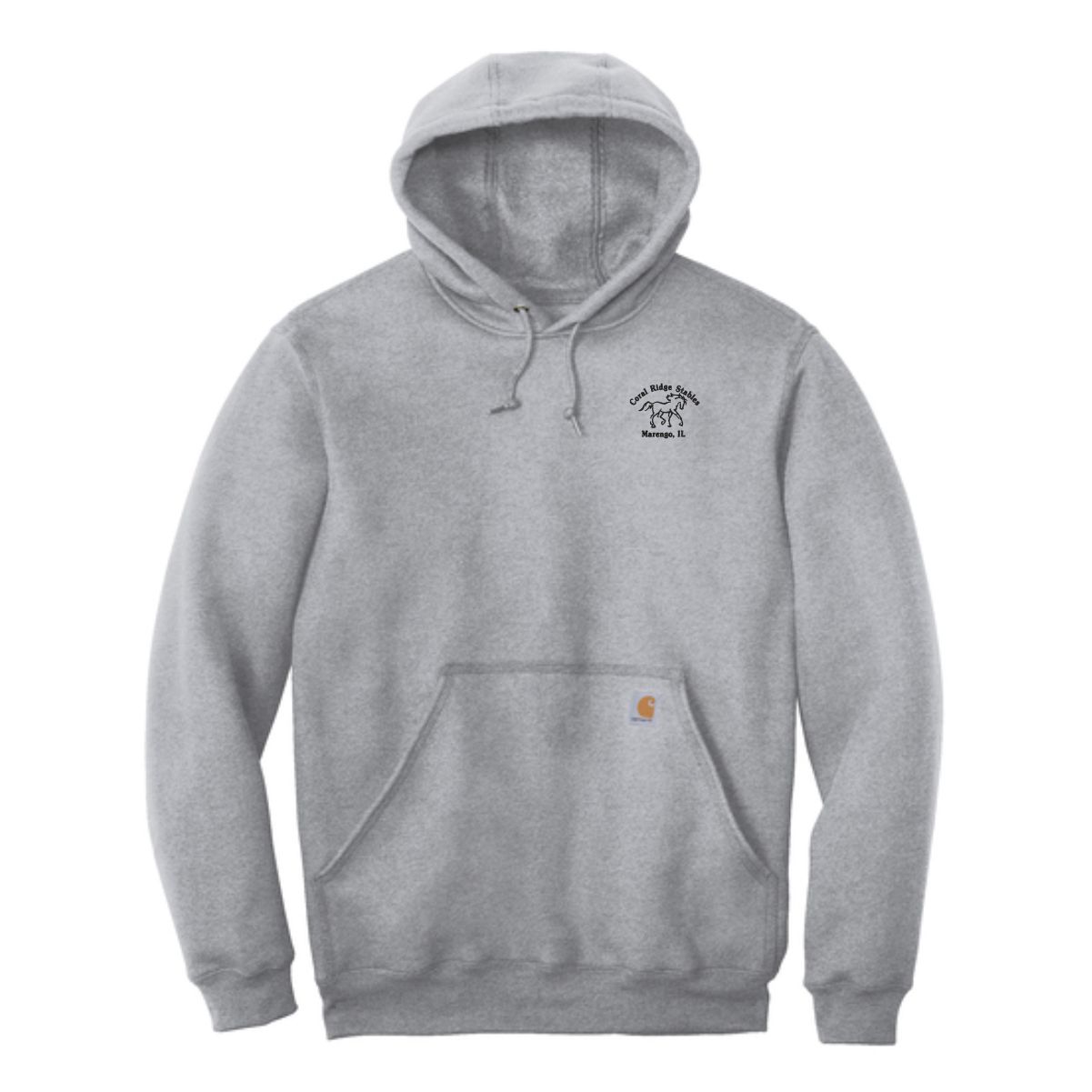 Coral Ridge Stables Carhartt Hooded Sweatshirt with Left Chest Embroidery (Including Tall Sizes) - Image 4