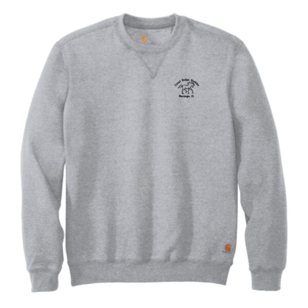 Coral Ridge Stables Carhartt Crewneck Sweatshirt with Left Chest Embroidery - Image 4