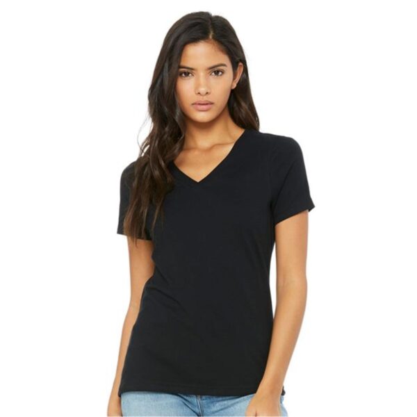 McHenry HOG Ladies Relaxed Jersey V-Neck Tee - Image 3