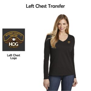 McHenry HOG Ladies Long Sleeve V-Neck Tee