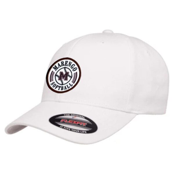 Marengo Softball Flexfit Cotton Twill Cap - Image 3