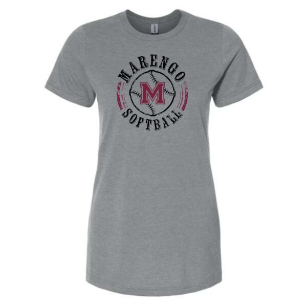 Marengo Softball Ladies Softstyle T-Shirt - Image 2