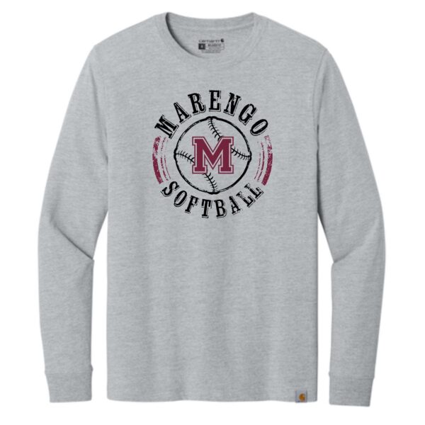 Marengo Softball Adult Carhartt Long Sleeve T-Shirt - Image 2