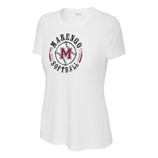 Marengo Softball Ladies Performance Tee - Image 3