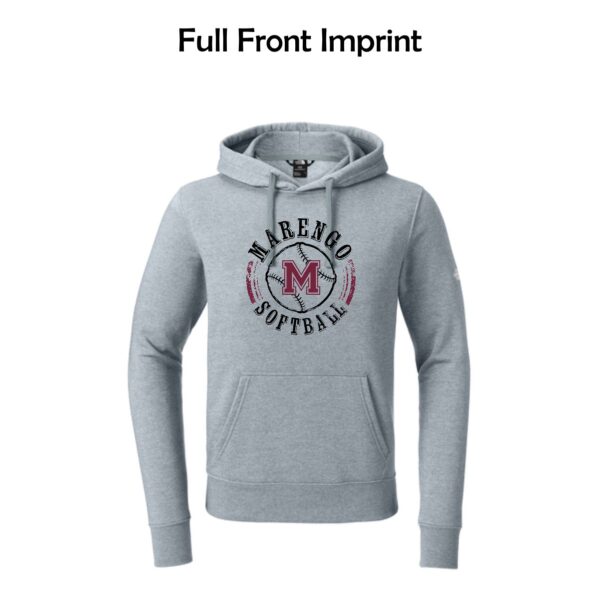 Marengo Softball Adult The North Face Sleeve Logo Pullover Hoodie