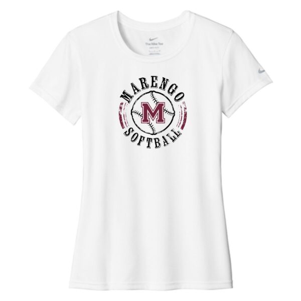 Marengo Softball Ladies Nike Performance Tee - Image 2