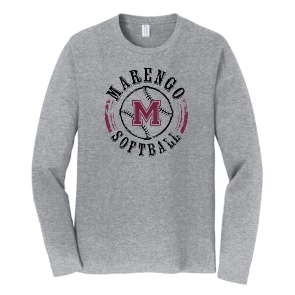 Marengo Softball Adult Long Sleeve Tee - Image 2