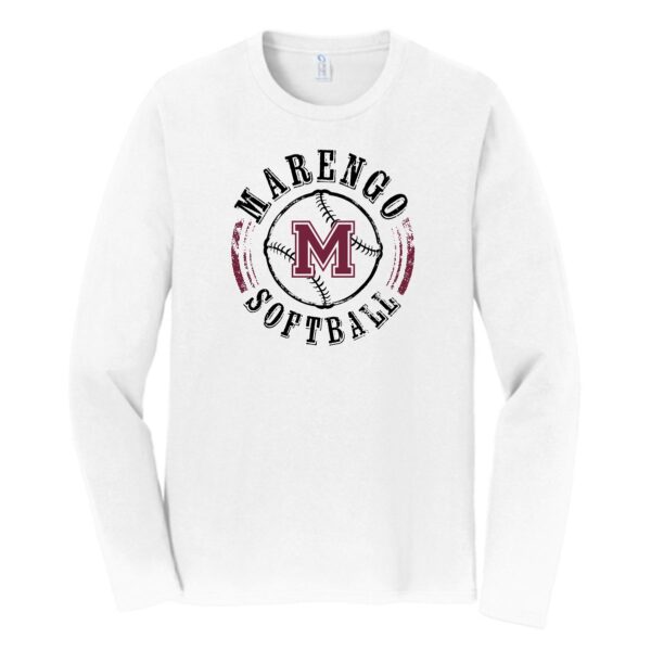 Marengo Softball Adult Long Sleeve Tee - Image 3