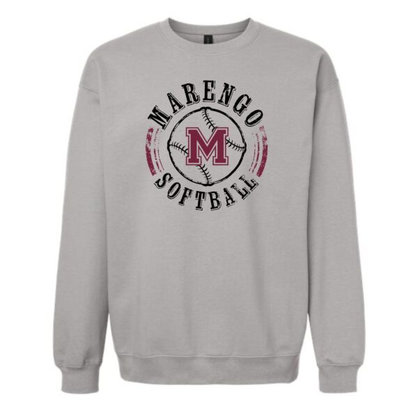 Marengo Softball Adult Crewneck Sweatshirt - Image 2