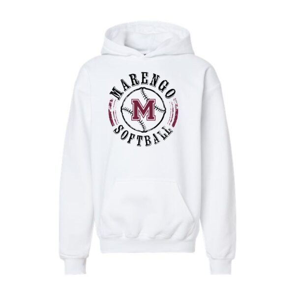 Marengo Softball Youth Hooded Sweatshirt - Image 3