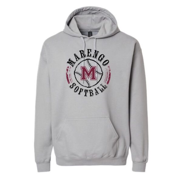 Marengo Softball Adult Hooded Sweatshirt - Image 2