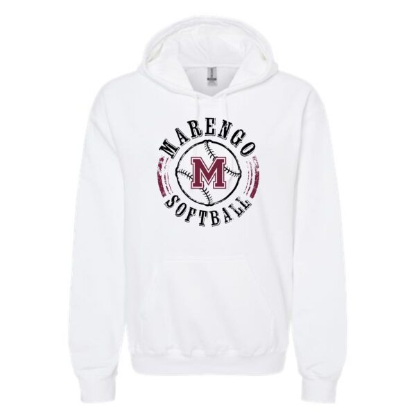 Marengo Softball Adult Hooded Sweatshirt - Image 3