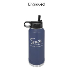 Smith Physical Therapy + Polar Camel 32 oz. Navy Blue Water Bottle