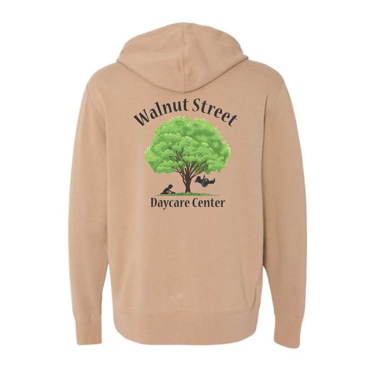 Walnut Street Daycare Center Lightweight Full-Zip Hooded Sweatshirt - Image 7