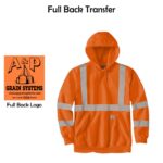 A & P Grain Systems Hi-Vis Loose Fit Midweight Hoodie (Including Tall Sizes)