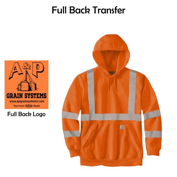 A & P Grain Systems Hi-Vis Loose Fit Midweight Hoodie (Including Tall Sizes)