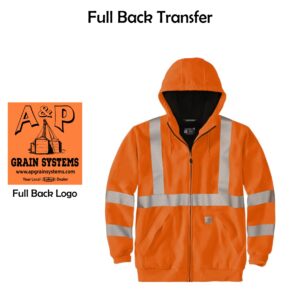 A & P Grain Systems Hi-Vis Loose Fit Midweight Thermal-Lined Full-Zip (Including Tall Sizes)