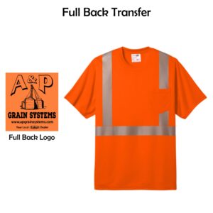 A & P Grain Systems Hi-Vis Segmented Tape Tee