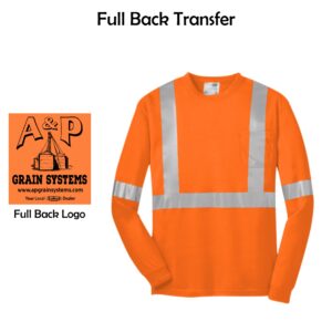 A & P Grain Systems Hi-Vis Long Sleeve Safety T-Shirt
