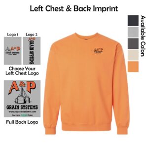 A & P Grain Systems Midweight Crewneck Sweatshirt