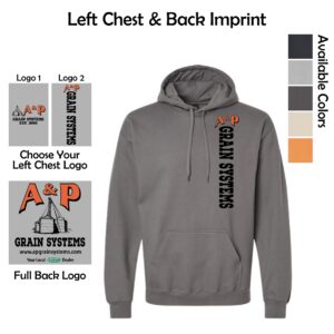 A & P Grain Systems Midweight Hooded Sweatshirt